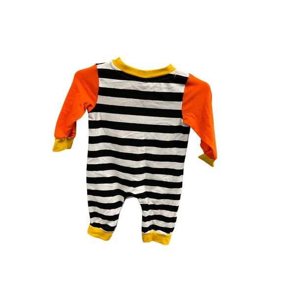 Baby Boys Striped Truck Long Sleeve Romper Outfit Size 3-6M - Picture 3 of 3